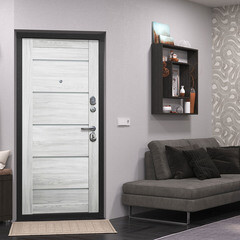 Дверь входная Ferroni Гарда 7,5СМ левая антик серебро - астана милки 860х2050 мм - фото 2