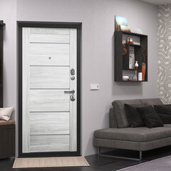 Дверь входная Ferroni Гарда 7,5СМ правая антик серебро - астана милки 860х2050 мм - фото 2