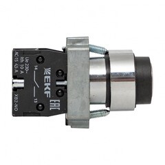 Переключатель EKF PROxima BG21 660 В 1NO IP65 2P с фиксацией с замком черный (xb2-bg21) - фото 2