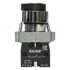 Переключатель EKF PROxima BG33 660 В 2NO IP65 3P с фиксацией с замком черный (xb2-bg33) - фото 2