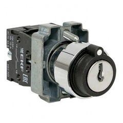 Изображение товара Переключатель EKF PROxima BG33 660 В 2NO IP65 3P с фиксацией с замком черный (xb2-bg33)