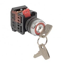 Переключатель EKF PROxima АKS-22 660 В 1NO+1NC IP65 2P с фиксацией с замком черный - фото 4