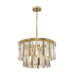 Люстра подвесная Freya Viviane E14 480 Вт 32 кв.м (FR11001PL-08G) - фото 2