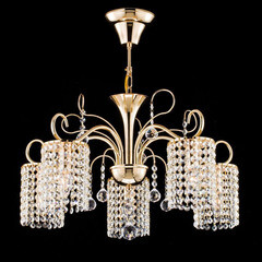 Люстра подвесная Freya Leona E14 200 Вт 13,33 кв.м (FR1127-PL-05-G) - фото 3