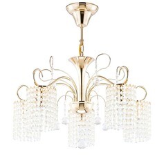 Люстра подвесная Freya Leona E14 200 Вт 13,33 кв.м (FR1127-PL-05-G) - фото 1