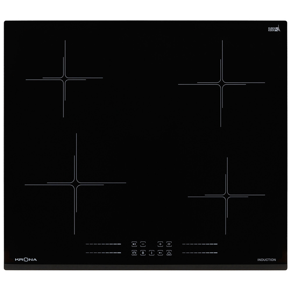 Изображение товара Варочная панель индукционная Krona Farbe 60 4 конфорки черная Изображение товара Варочная панель индукционная Krona Farbe 60 4 конфорки черная