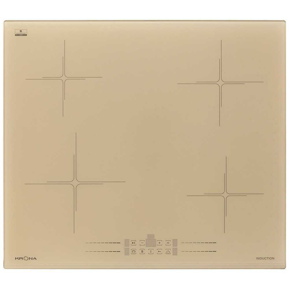 Варочная панель индукционная Krona Farbe 60 4 конфорки слоновая кость