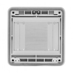 Окно герметичное EKF PROxima для электрощита 95х93х28 мм IP67 на 4 модуля пластиковое серое (ak-g-4) - фото 3