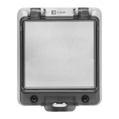 Окно герметичное EKF PROxima для электрощита 124х107х33 мм IP67 пластиковое серое (ak-i-1) - фото 3