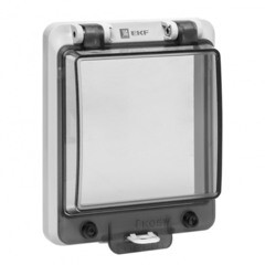 Окно герметичное EKF PROxima для электрощита 124х107х33 мм IP67 пластиковое серое (ak-i-1) - фото 1