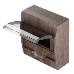 Щит распределительный навесной EKF PROxima ЩРН-П-8 пластиковый IP41 200х184х95 мм 8 модулей темное дерево - фото 4