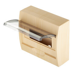 Щит распределительный навесной EKF PROxima ЩРН-П-10 пластиковый IP41 200х222х95 мм 10 модулей светлое дерево - фото 4