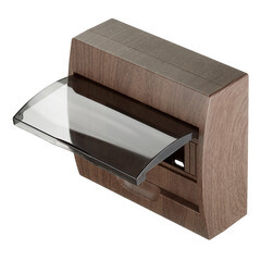 Щит распределительный навесной EKF PROxima ЩРН-П-10 пластиковый IP41 200х222х95 мм 10 модулей темное дерево - фото 4