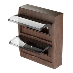 Щит распределительный навесной EKF PROxima ЩРН-П-24 пластиковый IP41 328х270х100 мм 24 модуля темное дерево - фото 4