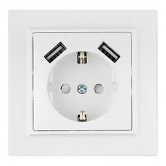 Изображение товара Розетка EKF Минск встраиваемая белая с 2хUSB-А (ERR16-028-100-2USB)
