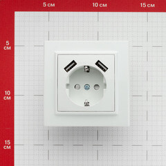 Розетка EKF Минск встраиваемая белая с 2хUSB-А (ERR16-028-100-2USB) - фото 4