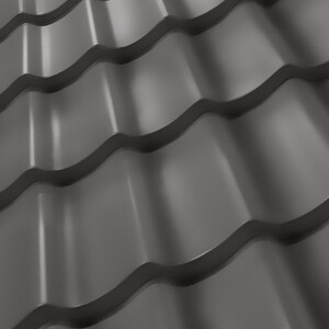 Металлочерепица 1,18х3,60 м 0,35 мм серо-коричневый RAL 8019