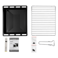 Духовой шкаф электрический встраиваемый Krona Aradeo 60 BL 595 мм черный - фото 3