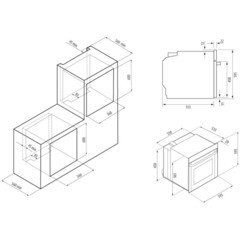 Духовой шкаф электрический встраиваемый Krona Belcanto 60 IX 595 мм черный - фото 7