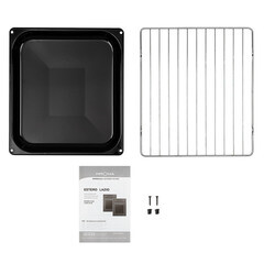 Духовой шкаф электрический встраиваемый Krona Estero 45 BL 447 мм черный - фото 4