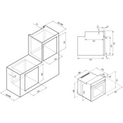 Духовой шкаф электрический встраиваемый Krona Lazio 45 BL 447 мм черный - фото 2