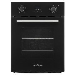 Духовой шкаф электрический встраиваемый Krona Lazio 45 BL 447 мм черный - фото 1