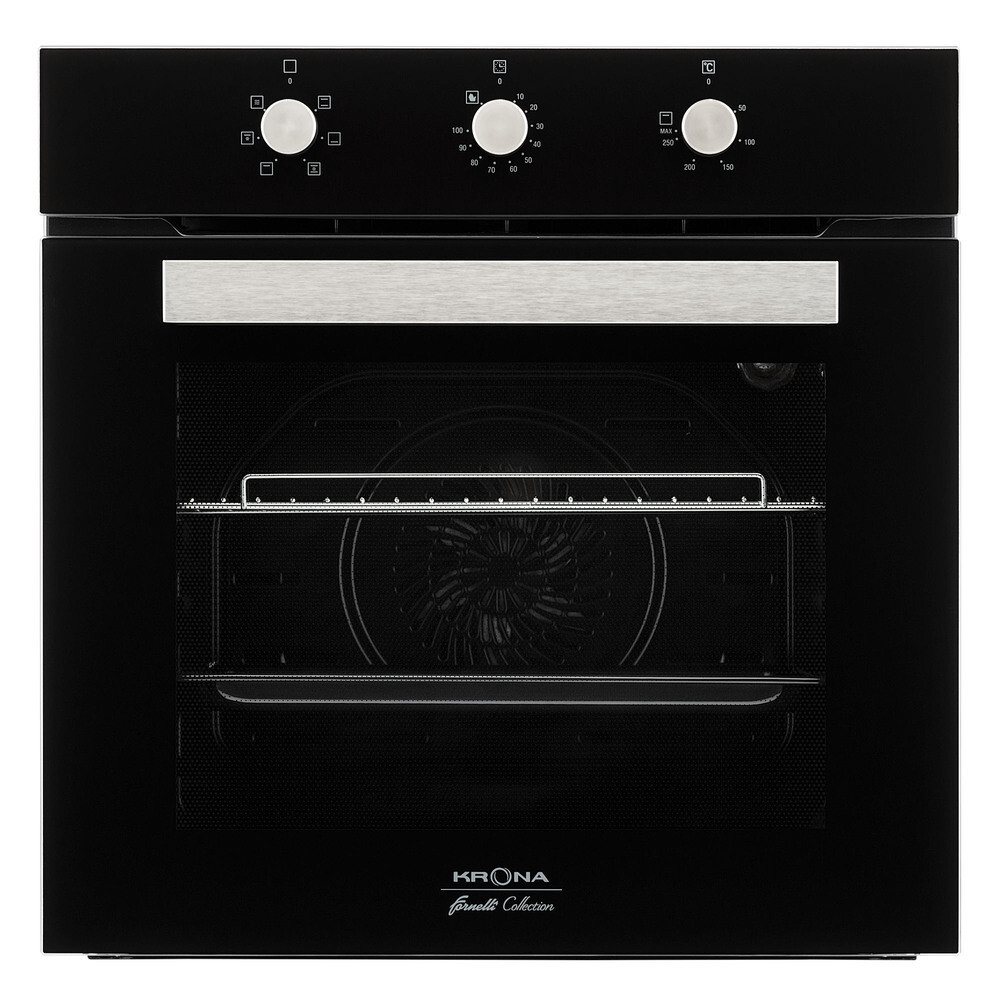 Изображение товара Духовой шкаф электрический встраиваемый Krona Romana 60 BL 595 мм черный