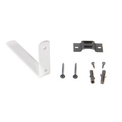 Кронштейн настенный для пластмассового карниза 12 см с крепежом - фото 3