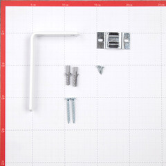 Кронштейн настенный для пластмассового карниза 12 см с крепежом - фото 2