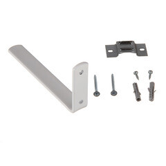 Кронштейн настенный для пластмассового карниза 15 см с крепежом - фото 4