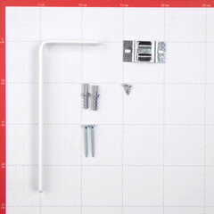 Кронштейн настенный для пластмассового карниза 18 см с крепежом - фото 3