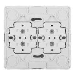 Розетка Systeme Electric Этюд накладная белая со шторками (PA16-208B) - фото 3