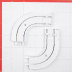 Боковина для двухрядного карниза пластиковая круглая 16 см (2 шт.) - фото 4