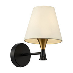 Бра Freya Perfetto Е14 40 Вт 220-240 В черное/латунь IP20 (FR5098WL-01BBS) - фото 2