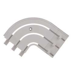 Боковина для трехрядного карниза пластиковая круглая 16 см (2 шт.) - фото 4