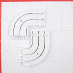 Боковина для трехрядного карниза пластиковая круглая 16 см (2 шт.) - фото 5