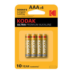 Изображение товара Батарейка Kodak Ultra Digital ААА мизинчиковая LR03 1,5 В (4 шт.) (Б0005128)
