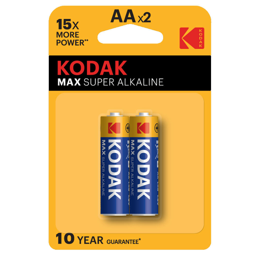 Изображение товара Батарейка Kodak Мax АА пальчиковая LR6 1,5 В (2 шт.) (Б0005131)