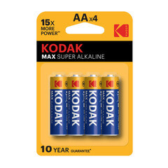 Изображение товара Батарейка Kodak Мax АА пальчиковая LR6 1,5 В (4 шт.) (Б0005120)