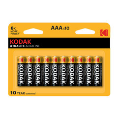 Изображение товара Батарейка Kodak Xtralife ААА мизинчиковая LR03 1,5 В (10 шт.) (Б0014331)