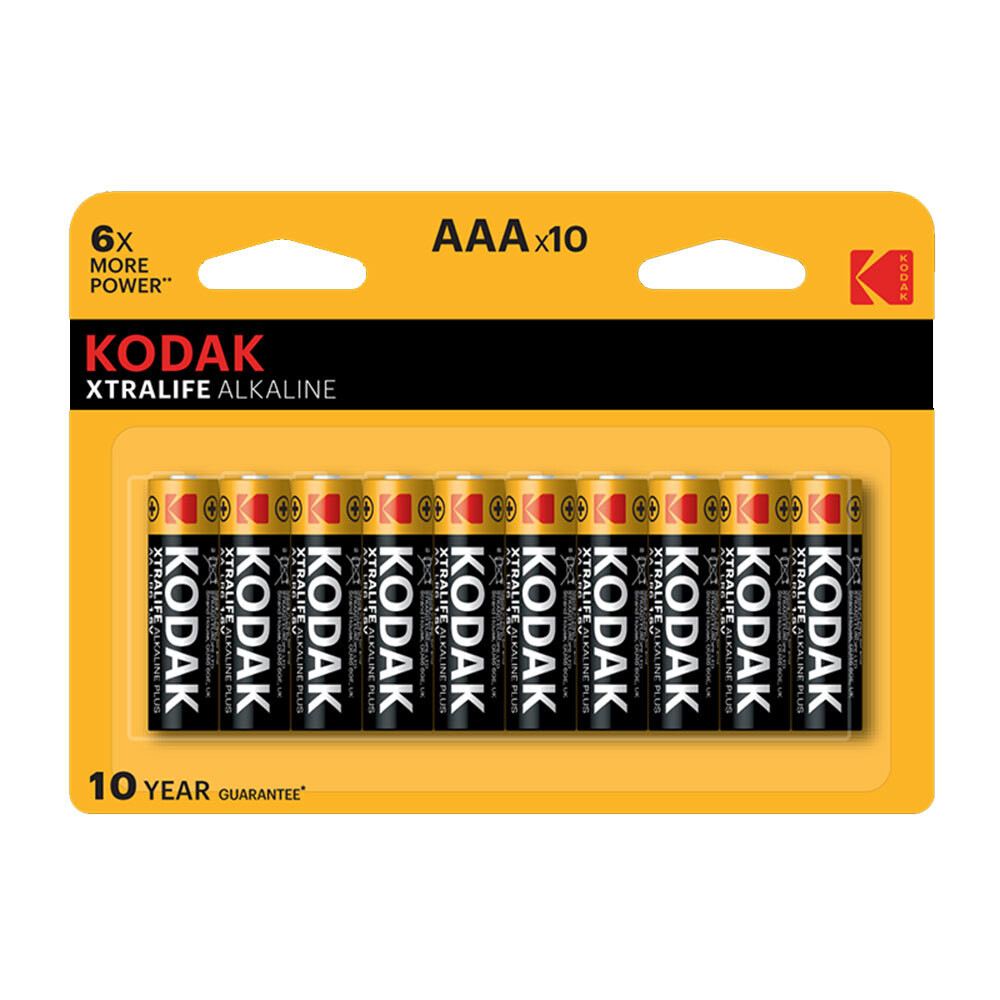Изображение товара Батарейка Kodak Xtralife ААА мизинчиковая LR03 1,5 В (10 шт.) (Б0014331)