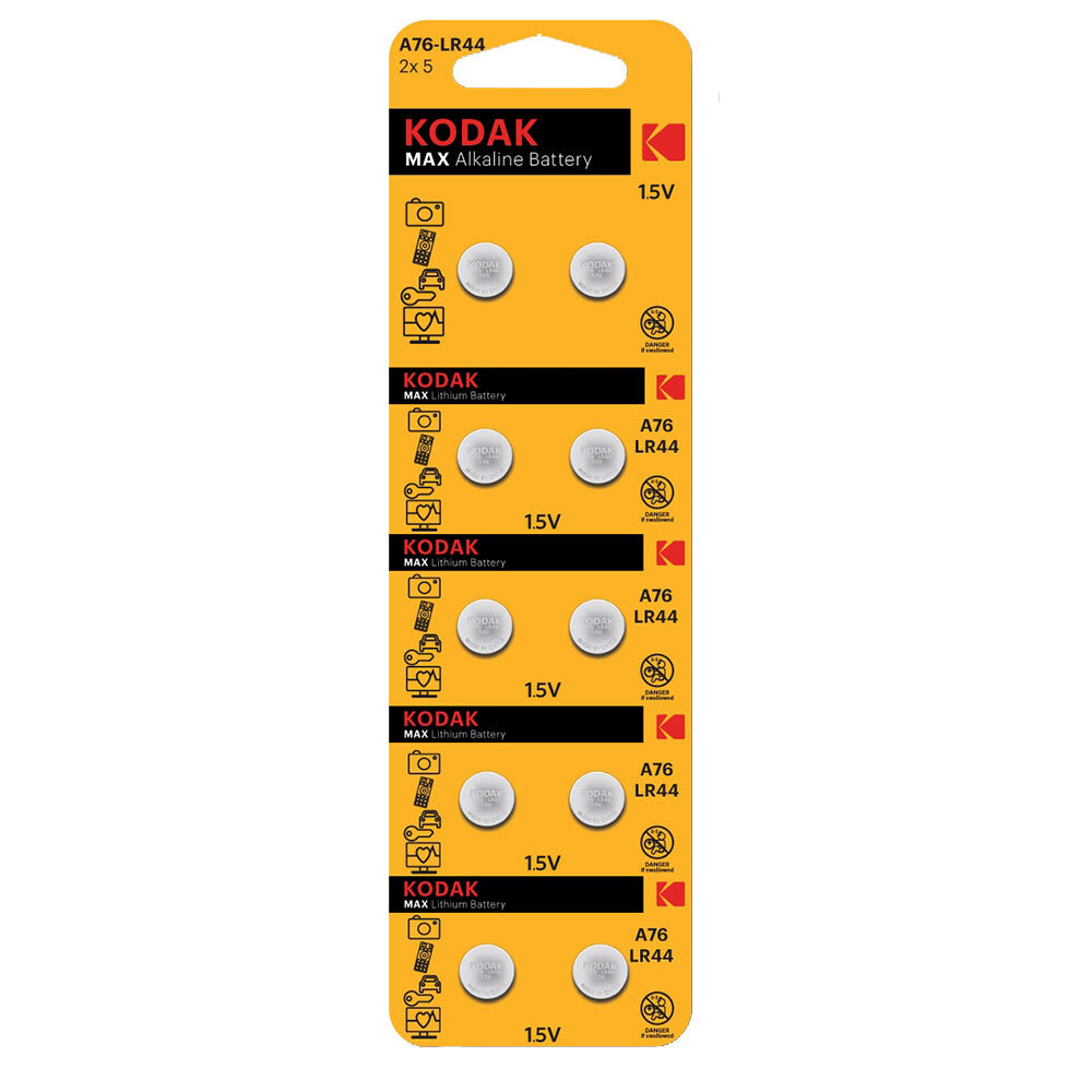 Изображение товара Батарейка Kodak Мax таблетка AG13 1,5 В (10 шт.) (Б0044718)