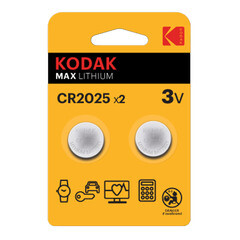 Изображение товара Батарейка Kodak Мax Lithium таблетка CR2025 3 В (2 шт.) (Б0037003)