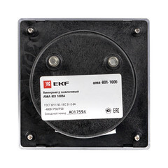 Амперметр аналоговый EKF PROxima AMA-801 80х80 мм IP20 1000 А трансформаторное подключение на 5 модулей (ama-801-1000) - фото 3