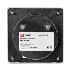 Амперметр аналоговый EKF PROxima AMA-801 80х80 мм IP20 100 А трансформаторное подключение на 5 модулей (ama-801-100) - фото 2