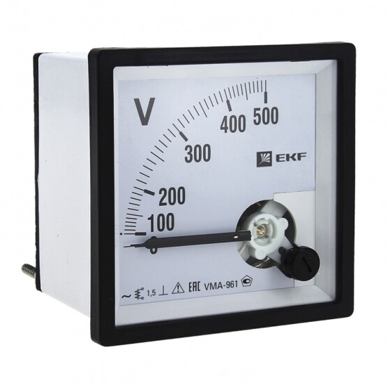 Изображение товара Вольтметр аналоговый EKF PROxima VMA-961 96х96 мм 300 В IP20 Россия