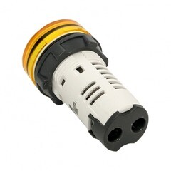 Лампа сигнальная EKF PROxima AD16-22HS 230 В IP65 пластиковая желтая (ledm-ad16-y-65) - фото 3