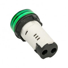 Лампа сигнальная EKF PROxima AD16-22HS 24 В IP65 пластиковая зеленая (ledm-ad16-g-24-65) - фото 2