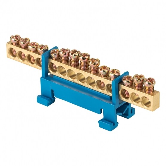 Изображение товара Шина нулевая EKF PROxima sn0-63-14-sb 6х9 латунь синяя