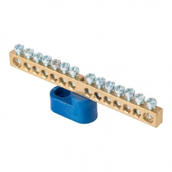 Изображение товара Шина нулевая EKF sn0-63-14-1 на угловом изоляторе 8×12 мм, синяя Изображение товара Шина нулевая EKF sn0-63-14-1 на угловом изоляторе 8×12 мм, синяя